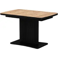 Vicco Esstisch Fenaro Goldkraft Eiche/Schwarz 120 x 80 cm ausziehbar, Model 58006