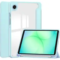 IMoshion Trifold Hardcase Klapphülle für das Samsung Galaxy Tab A11 Plus - Hellblau