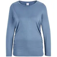 MADELEINE Langarmshirt "Shirt Langarm-Shirt mit gerafften Seiten" Jerseyshirt