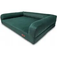 HUGGY DOGGY Hundebett mit Schlössern, orthopädisches Sofa, Bulldogge, L