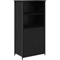 vidaXL Highboard Schwarz Eichen-Optik 62 x 36 x 121,5 cm Holzwerkstoff