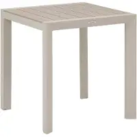Hespéride Gartentisch "evasion" holzoptik leinen &amp ton 2-sitzer lates aus aluminium -