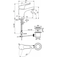 Ideal standard Waschbeckenmischer Ulysse D0792aa