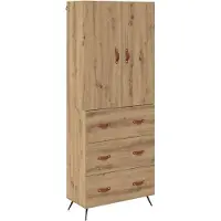 vidaXL Highboard Artisan-Eiche 69,5 x 34 x 180 cm Holzwerkstoff