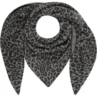 Lala Berlin Schal - 162x85 - Triangle M - Asphalt Leo - - One Size - Schals
