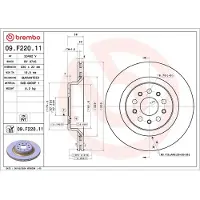 Brembo Bremsscheibe 09.F220.11, 1 Stück
