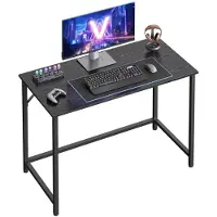 Helloshop26 - Kleiner Schreibtisch/Arbeitsplatz 100 x 50 x 75 cm für Büro Wohnzimmer Schlafzimmer einfache Montage Metall 12_0004683