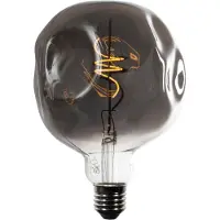 LUEDD E27 Dimmbare LED-Glühbirne Spiralfilament G125 Spiegel Silber 4W 75 lm 1800K