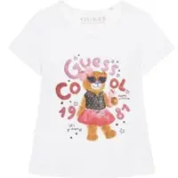 GUESS T-Shirt K6RI03 K6YW4 Weiß Regular Fit