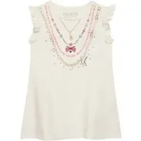 GUESS Kleid für den Alltag K6RK02 KA6W4 Écru Regular Fit
