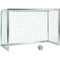 Sport-Thieme Mini-Fußballtor "Professional", Inkl. Netz, grün (MW 10 cm), 2,40x1,60 m, Tortiefe 1,00 m
