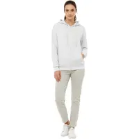 Zwillingsherz Damen Sweat-Jacke mit Kapuze Zip-Hoodie mit Taschen 46094-3 Grau