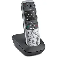 Gigaset E560, Analoges/DECT-Telefon, Kabelloses Mobilteil, 150 Eintragungen, Schwarz, Silber