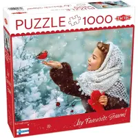 Tactic Puzzle Lovers Girl with Red Mittens 1000 pcs puzzle, 1000 Stück(e), Winter