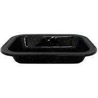 GRANITE WARE Graniteware - Rechteckige Auflaufform aus emailliertem Stahl - Schwarz