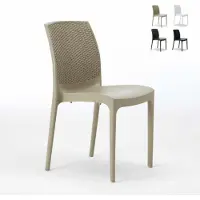 GRAND SOLEIL 20er Stühle Küchenstuhl Esstischstuhl Esszimmerstuhl Boheme Stock - Beige