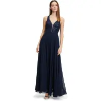 Vera Mont Abendkleid "Damen mit Pailletten" Ohne Tasche Perlen