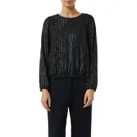 Comma Blouses Black Größe: 42 | Longsleeves Outlet | Damen | Schwarz