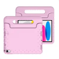 IMoshion Schutzhülle mit Handgriff kindersicher für das Apple iPad 11 (2025) 11 Zoll A16 / iPad 10 (2022) 10.9 Zoll - Hellrosa