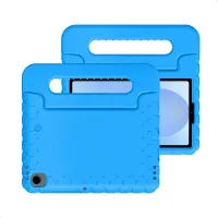 IMoshion Schutzhülle mit Handgriff kindersicher für das Samsung Galaxy Tab A11 / A9 8.7 Zoll - Blau