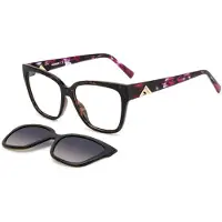 Missoni Damen MIS 0179/CS 086/XW Rahmen von BRILLEN Acetat Havanna Violett Quadratisch Polarisiert Clip-on