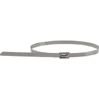 Ks Tools Edelstahl Kabelbinder mit Kugelverschluss, 4,6x350mm, 100 Stück ( 115.1593 )