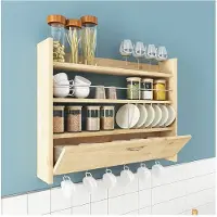 Skye Decor , Knott - Oak, Küchenregale, Eiche, 85 x 65 x 15 cm