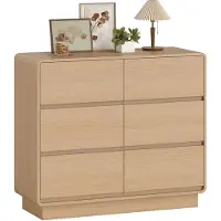 HOMCOM Sideboard-100L x 38B x 86H cm-Naturholz | Gr.: onesize