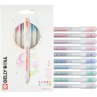 Sakura Gelly Roll Stardust Glitzer-Gelstifte mit Druckmechanik, 10er-Pack