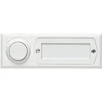 Grothe Klingeltaster 1fach 51013 Weiß 12 V/1,5 A (51013)