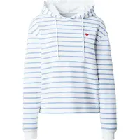 Pieces "PCCHILLI LS HOODIE STRIPES EMB NOOS BC", Baumwollmischung, regular fit