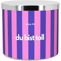 Mad Candle Duftkerze ''Du bist toll'' in Dunkelblau/ Pink - 400 g - onesize