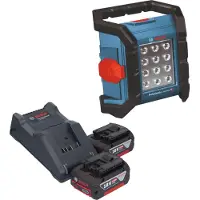 Bosch GLI 18V-1200 C Professional Akku Baustrahler 18 V 1200 lm + 2x Akku 4,0 Ah + Ladegerät