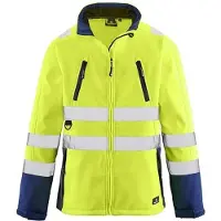 4PROTECT® 4PROTECT Warnschutz-Softshelljacke PITTSBURGH leuchtgelb/navy S