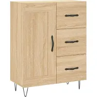 vidaXL Highboard Sonoma-Eiche 69,5x34x180 cm Holzwerkstoff