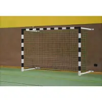 Sport-Thieme Handballtor mit Wandbefestigung, schwenkbar, Rot-Silber