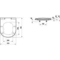 Laufen H8910837570001 WC-Sitz+Deckel LUA Slim