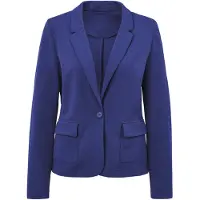 Goldner Kurzgröße: Jersey-Blazer in royalblau | Gr.: 24