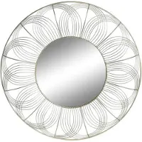BigBuy Metal 60x4x60 Cm Wall Mirror Golden