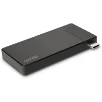 Lindy 43336, Kabelgebunden, USB 3.2 Gen 1 (3.1 Gen 1) Type-C, 60 W, Schwarz, 3840 x 2160 Pixel, Aluminium