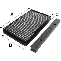 CORTECO Innenraumluftfilter mit Aktivkohle 698723