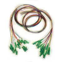 Televes 24x Glasfaser-Pigtail SM LC/APC 1m LSFH Innen, Farbcodiert