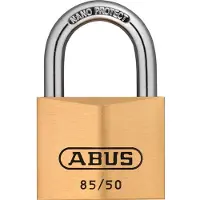 ABUS Vorhängeschloss Messing 85/50 gl.-2745 - gleichschliessend - für Kellertüren, Schuppen u. v. m.