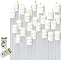 Aigostar 25x T8 LED Glas Röhre Tube Leuchtstoffröhre inkl. LED Starter 150cm Neutralweiß
