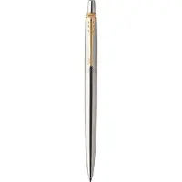 Parker JOTTER, Ausziehbarer Gelschreiber, Schwarz, Gold, Edelstahl, Edelstahl, Rund, Gold