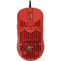 White Shark GALAHAD-RED, Beidhändig, Optisch, USB Typ-A, 6400 DPI, Rot