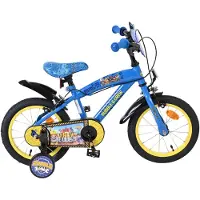 Volare Rubble & Crew Kinderfahrrad - Jungen - 14 Zoll - Blau - Zwei Handbremsen
