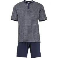 Tom Tailor Shorty "Nebraska" 2 tlg. Streifendesign, Kurzarm, Rundhalsausschnitt, kurze Hose, atmungsaktiv