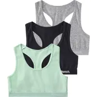 Bench . Bustier Packung, 3 im sportlichen Look mit Ringerrücken