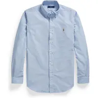 Ralph Lauren für Herren. 710792041002 Custom Fit Oxford Hemd blau (L), Lässig, Baumwolle, Langarm